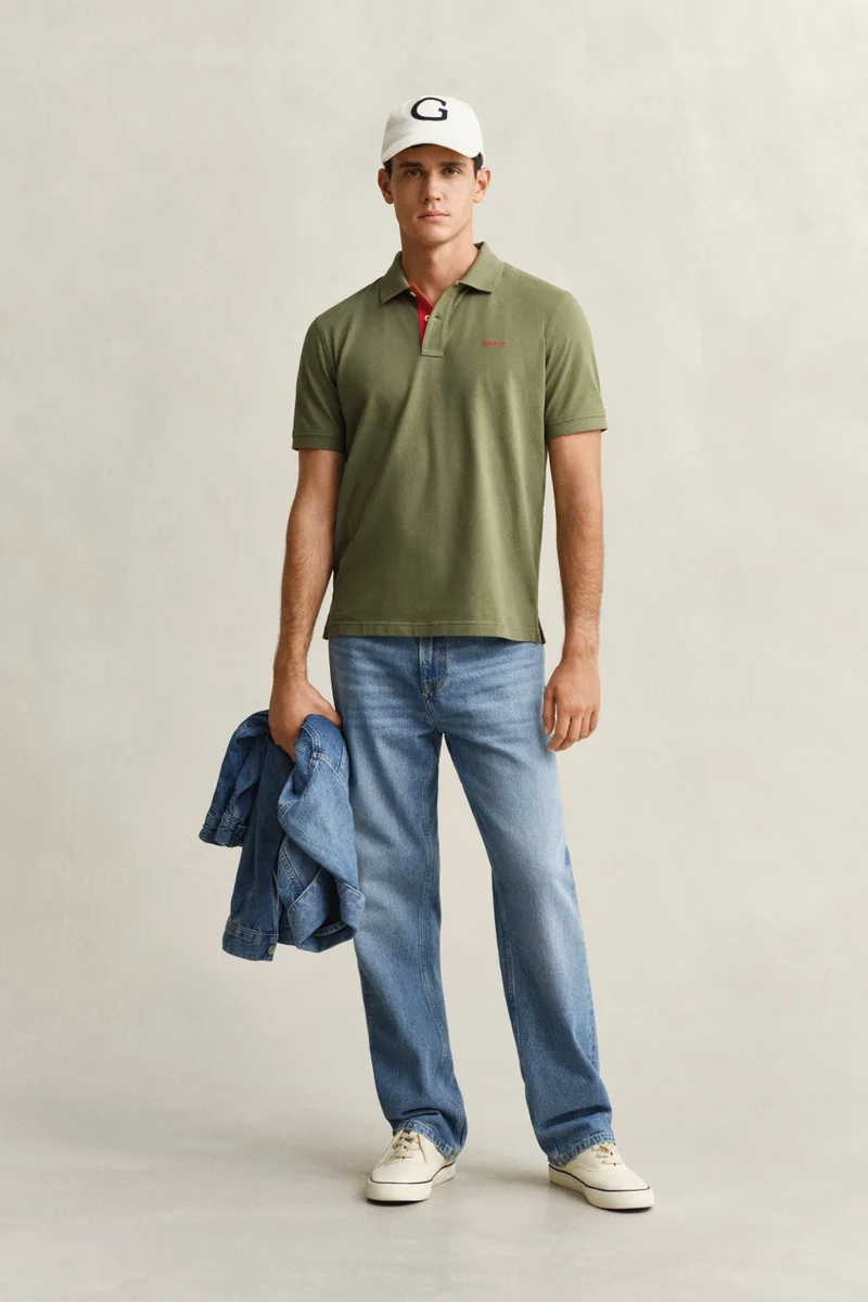 Gant  Regular Contrast Pique Short SleevePolo for Men | Best Price UAE